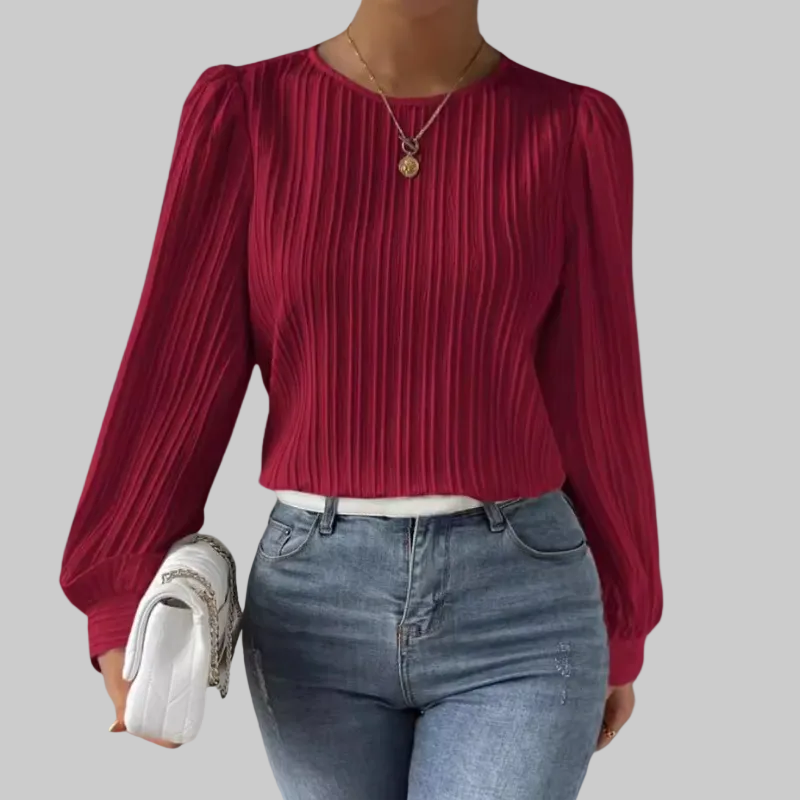 86 - Plisirana bluza s elegantnim rukavima