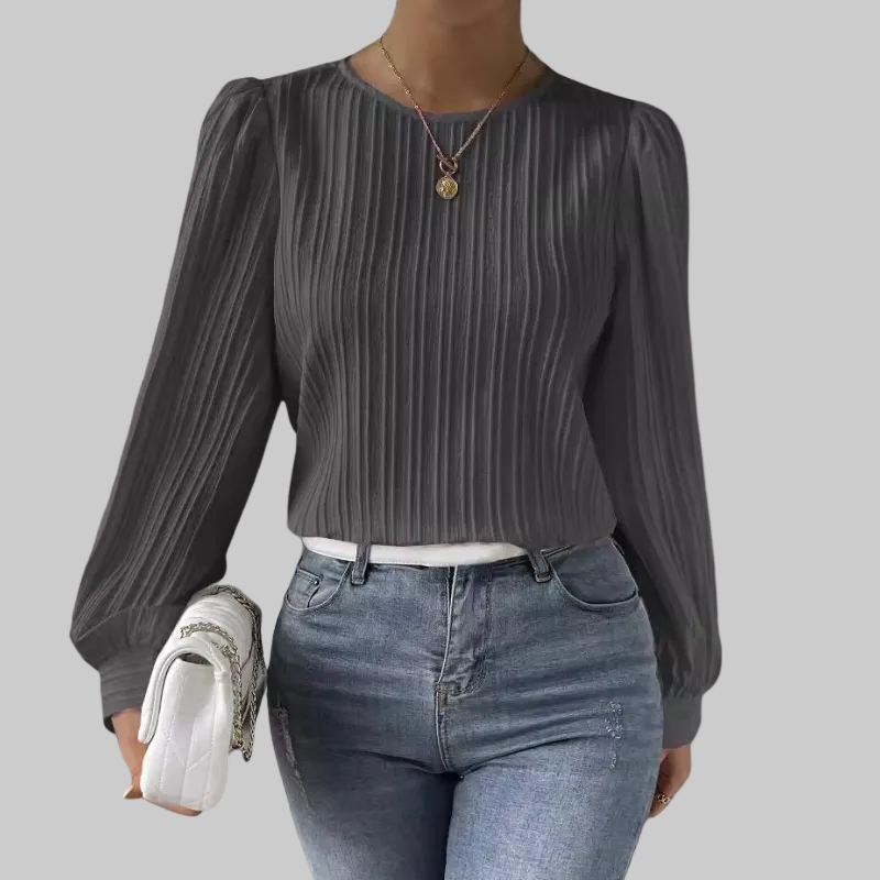 86 - Plisirana bluza s elegantnim rukavima
