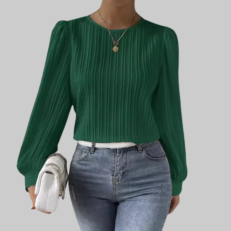86 - Plisirana bluza s elegantnim rukavima