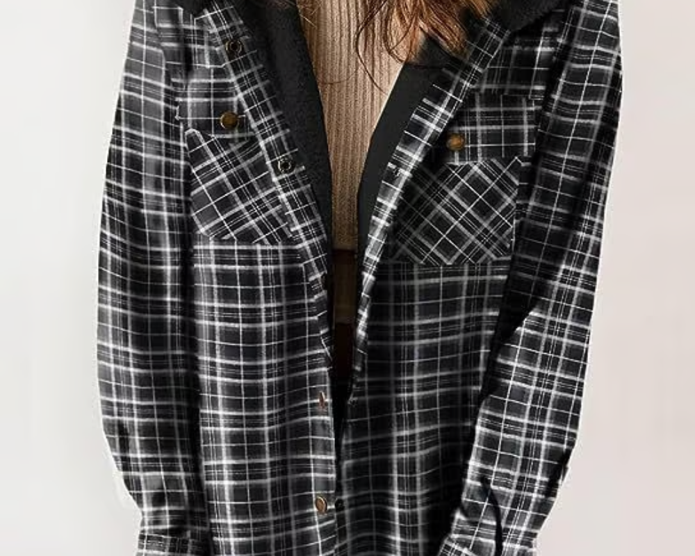 Ena – Amira jakna s kapuljačom i vječnim karo uzorkom