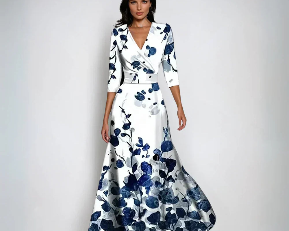 Bianca – Cvjetna omslags haljina puna mediteranskog šarma