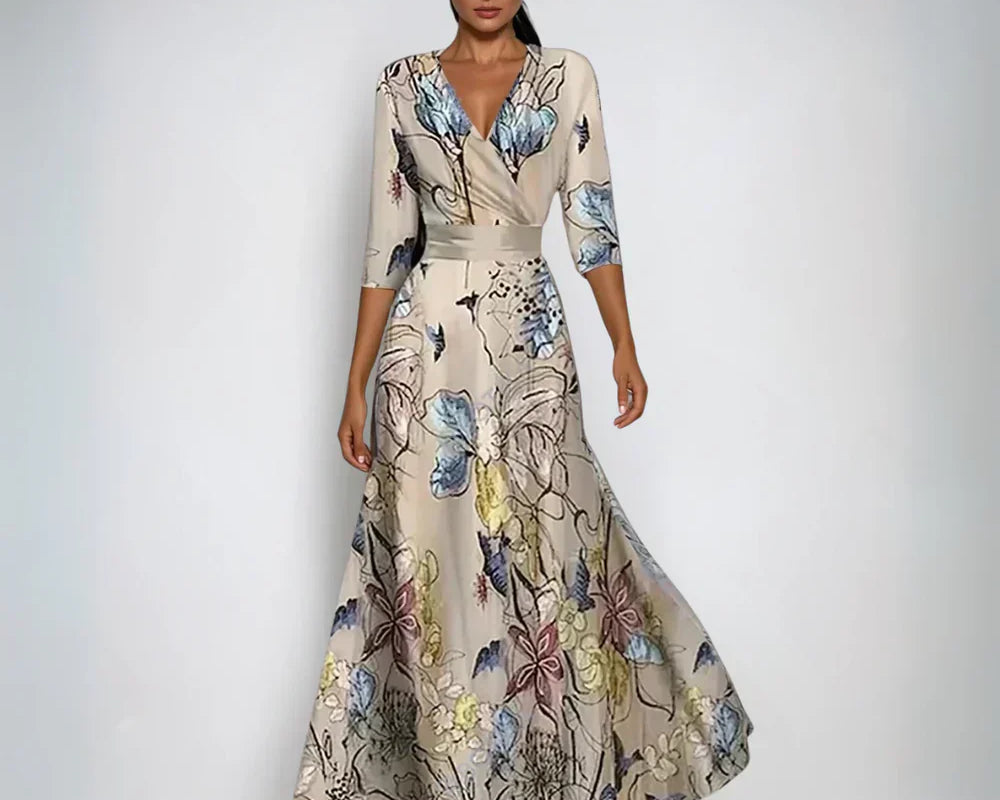 Bianca – Cvjetna omslags haljina puna mediteranskog šarma