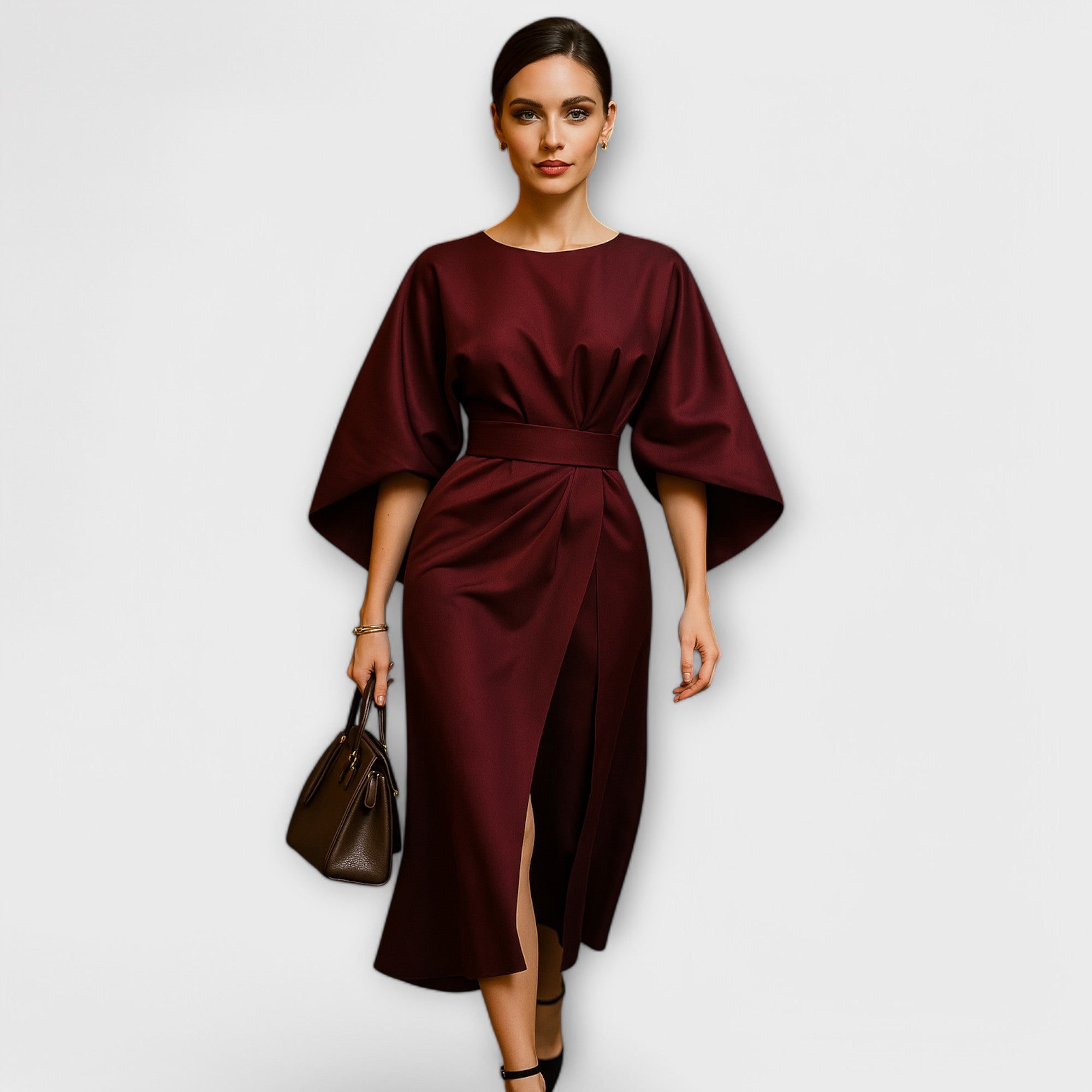 Sara - Elegantna haljina s lantern rukavima