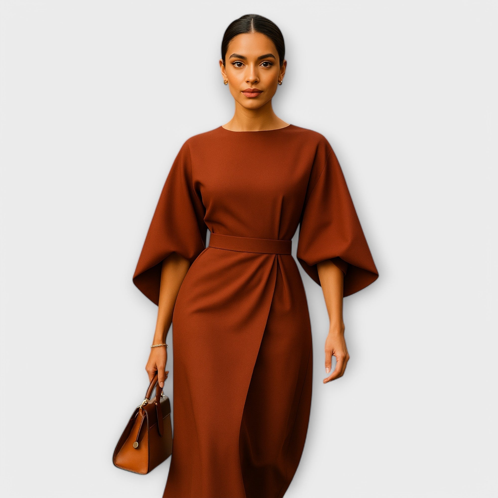 Sara - Elegantna haljina s lantern rukavima