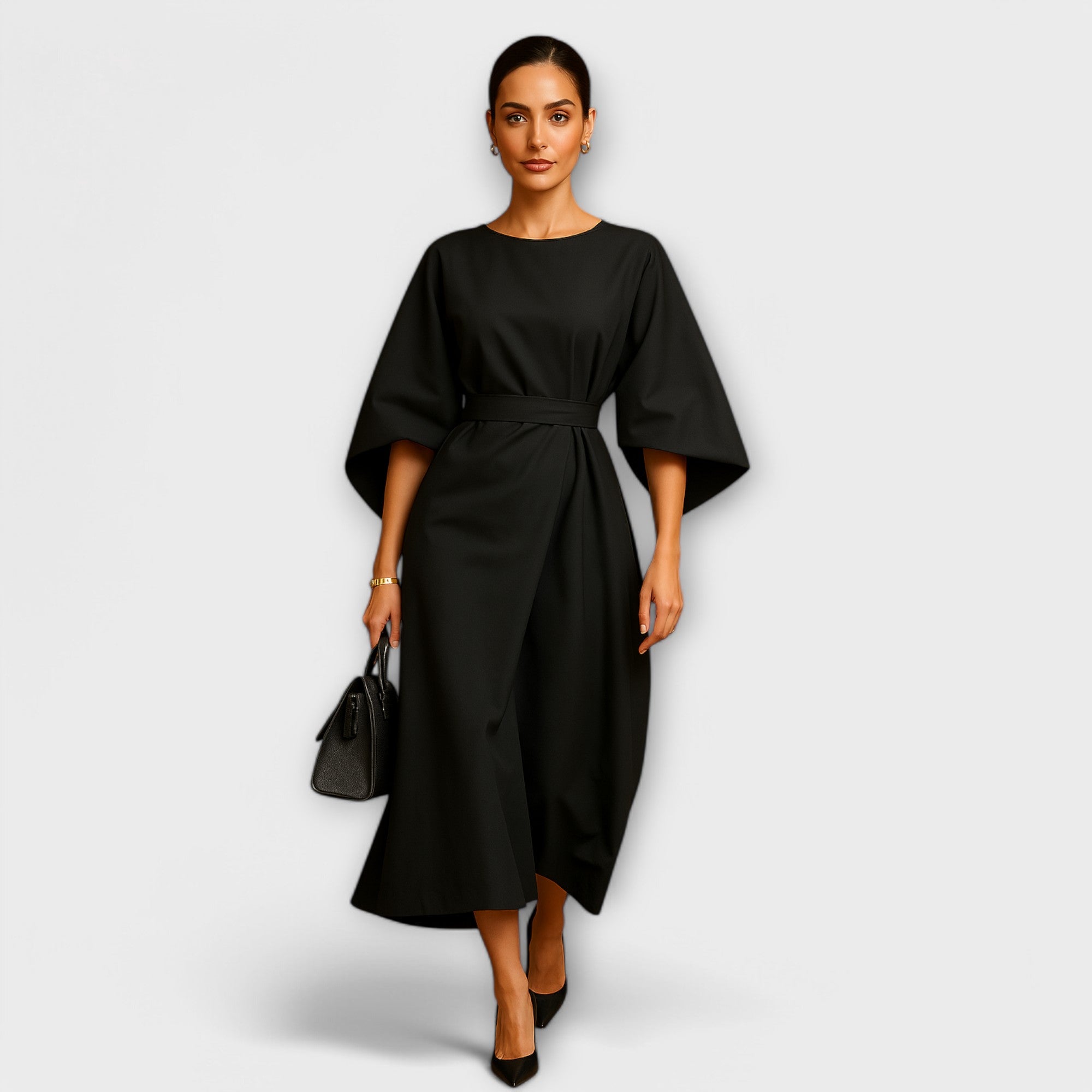 Sara - Elegantna haljina s lantern rukavima