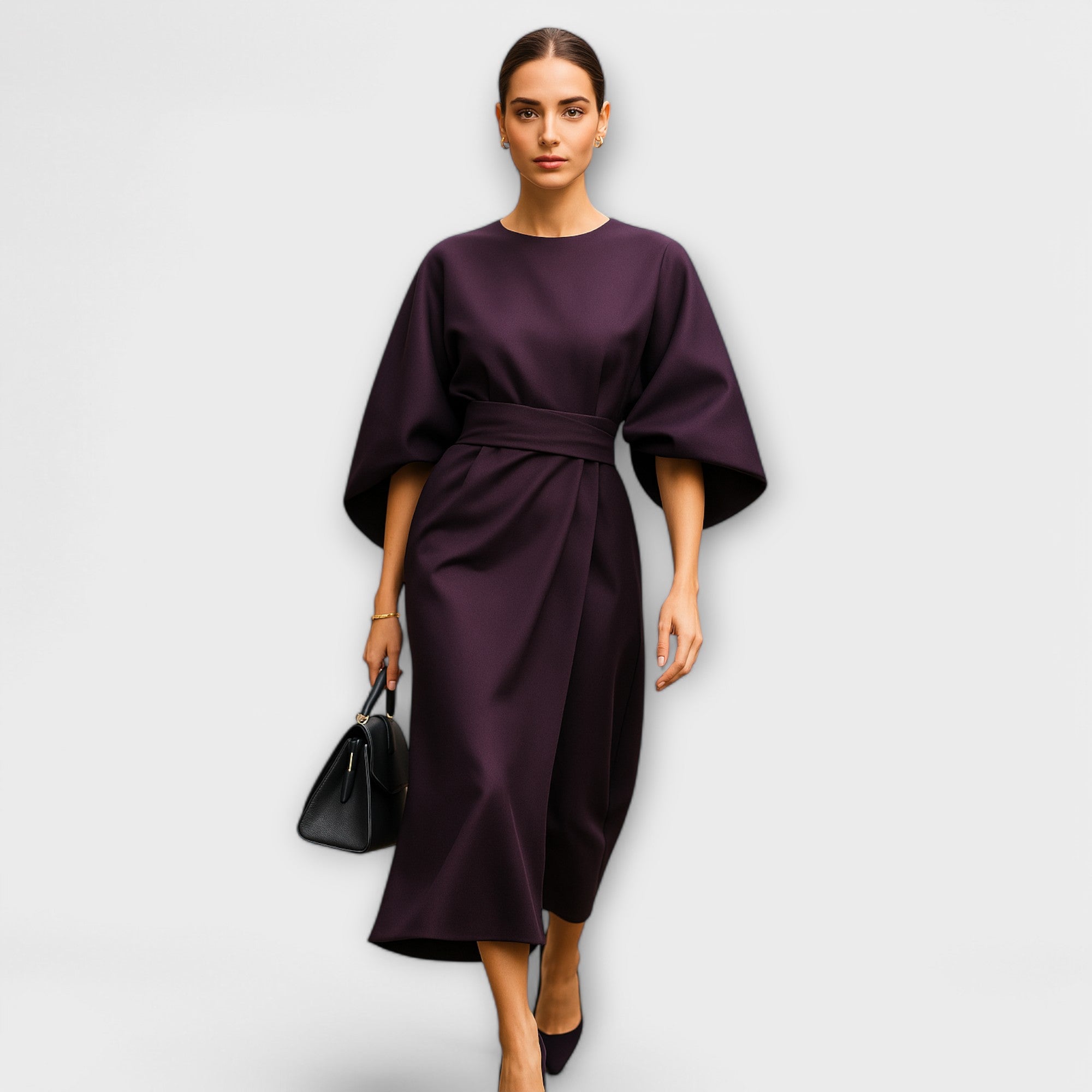Sara - Elegantna haljina s lantern rukavima