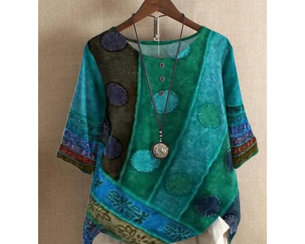 Elaida – Ležerna i šarena boho bluzica