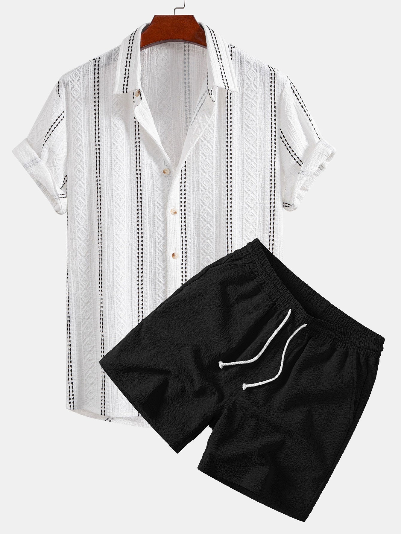 16 - Stylish dvodijelni set: Geometrijski uzorak i maksimalna udobnost