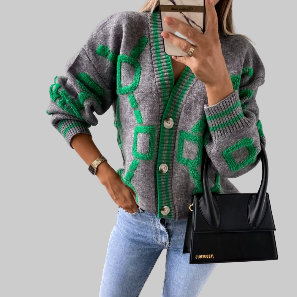 Donatela – oversize pleteni kardigan za opušten, ali upečatljiv stil