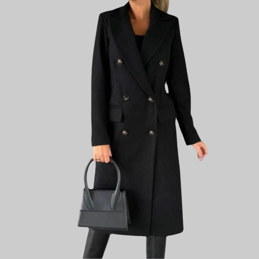 Andrea – luksuzni vuneni trench kaput za bezvremensku eleganciju