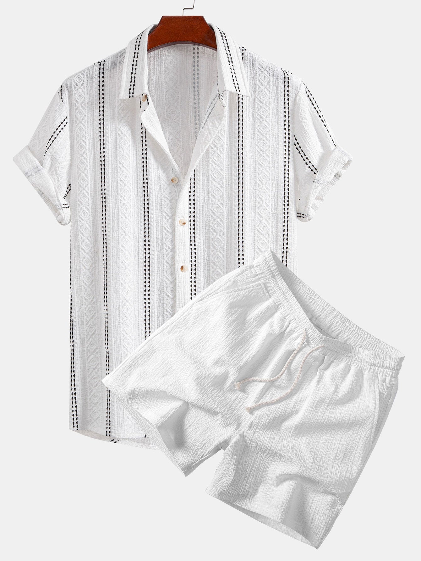 16 - Stylish dvodijelni set: Geometrijski uzorak i maksimalna udobnost