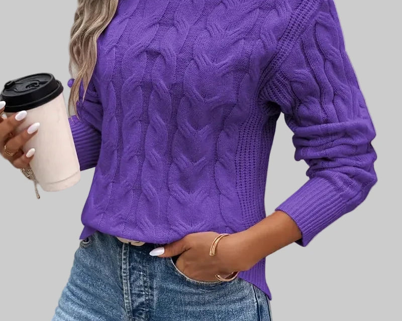 Arijana – Pletena polo majica za elegantnu toplinu