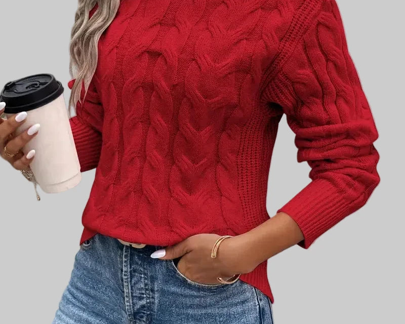 Arijana – Pletena polo majica za elegantnu toplinu