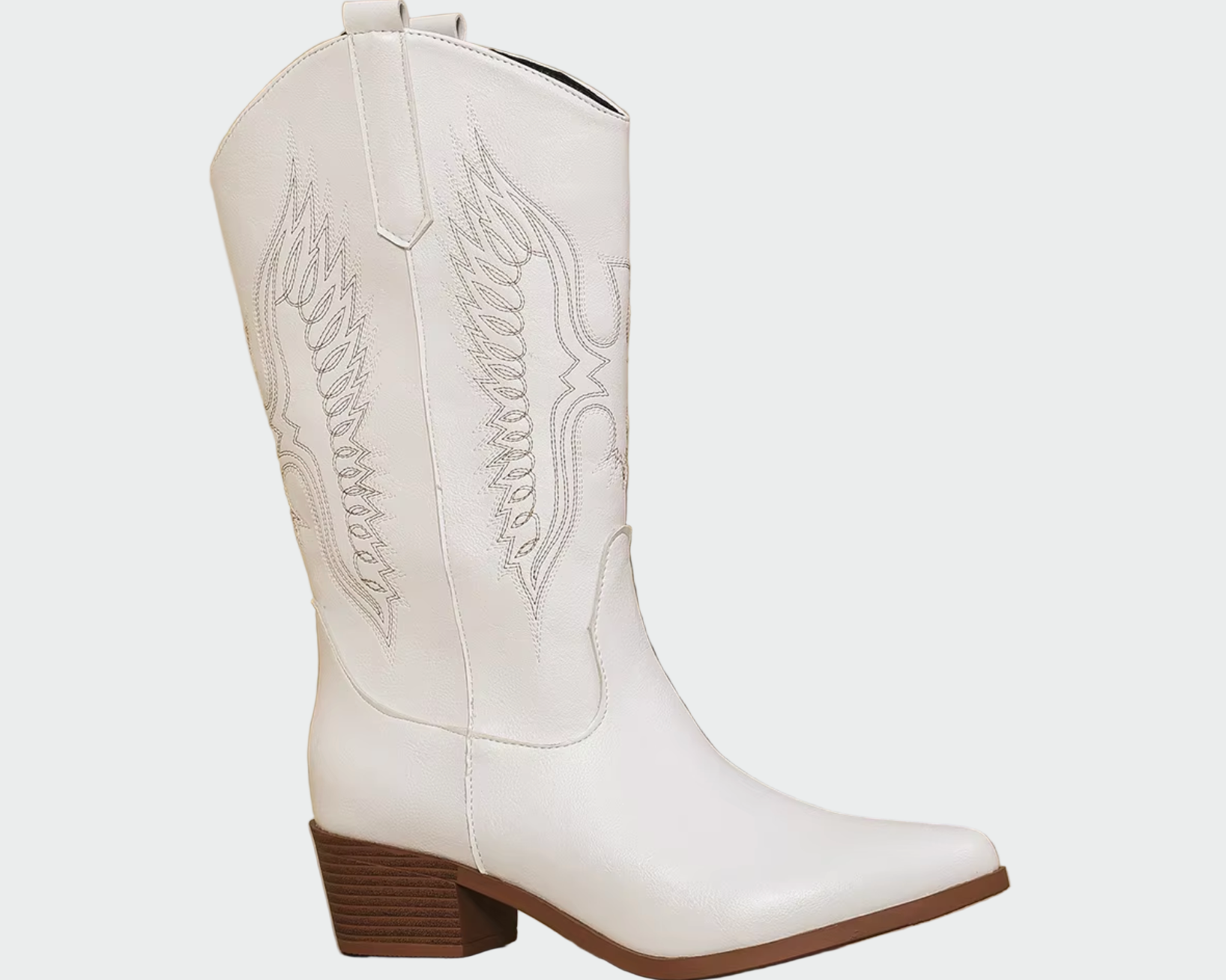 Bijana - Ženske Zapadnjačke Čizme s Vezom Perja