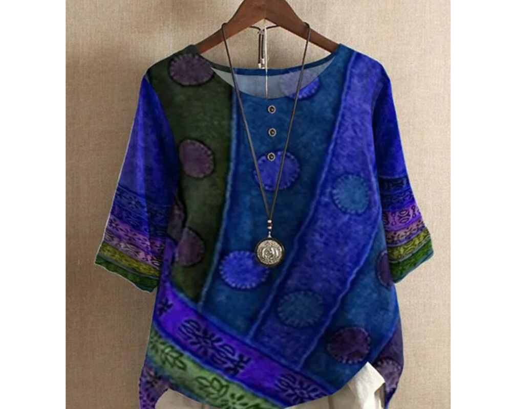 Elaida – Ležerna i šarena boho bluzica