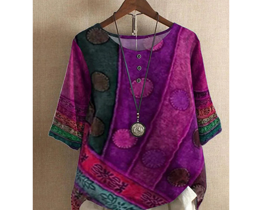 Elaida – Ležerna i šarena boho bluzica