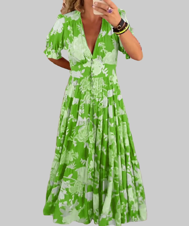 Andrea – Cvjetna maxi haljina koja šapuće ljetne priče Jadrana