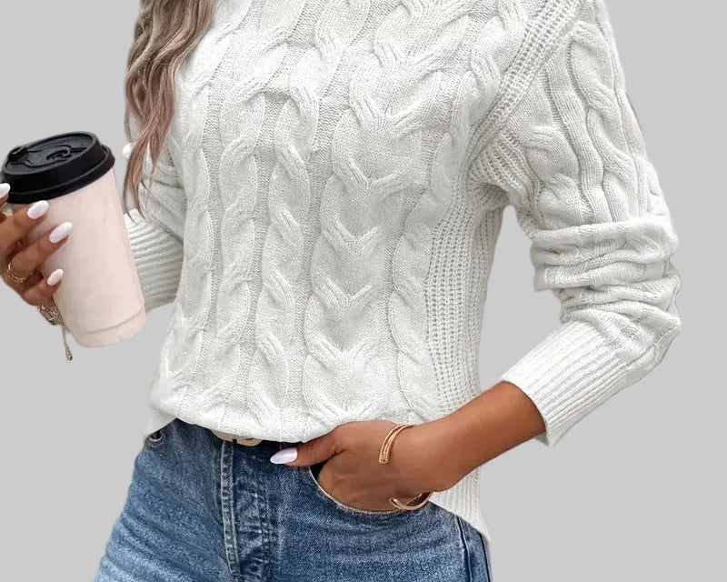 Arijana – Pletena polo majica za elegantnu toplinu