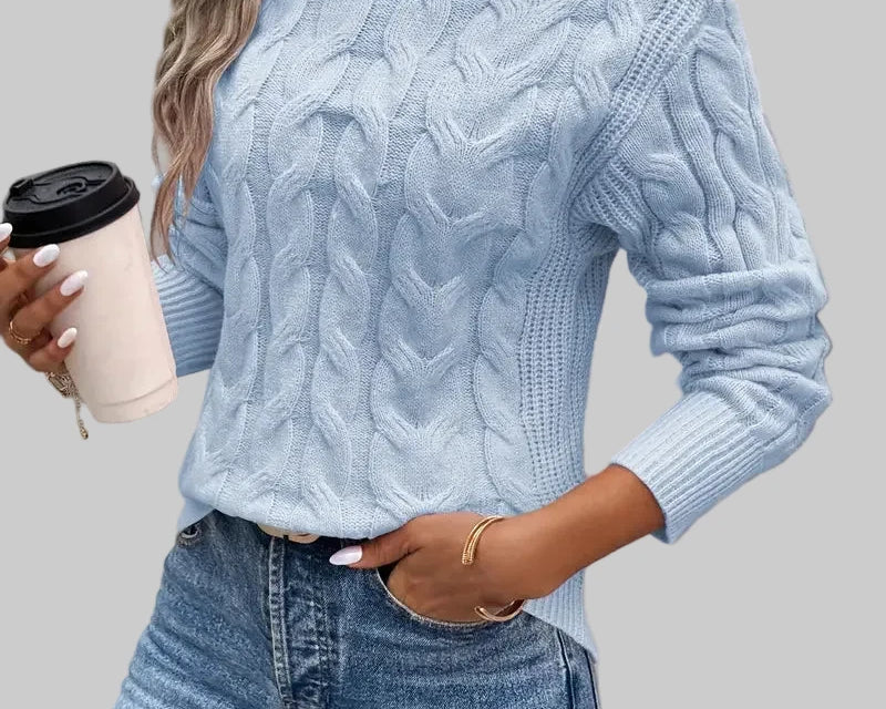 Arijana – Pletena polo majica za elegantnu toplinu