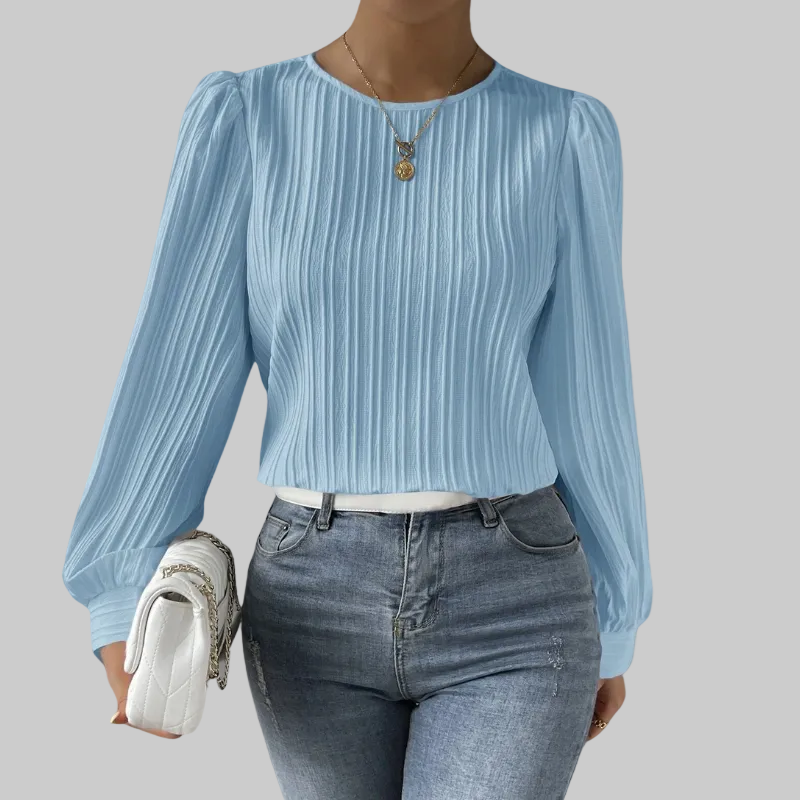 86 - Plisirana bluza s elegantnim rukavima