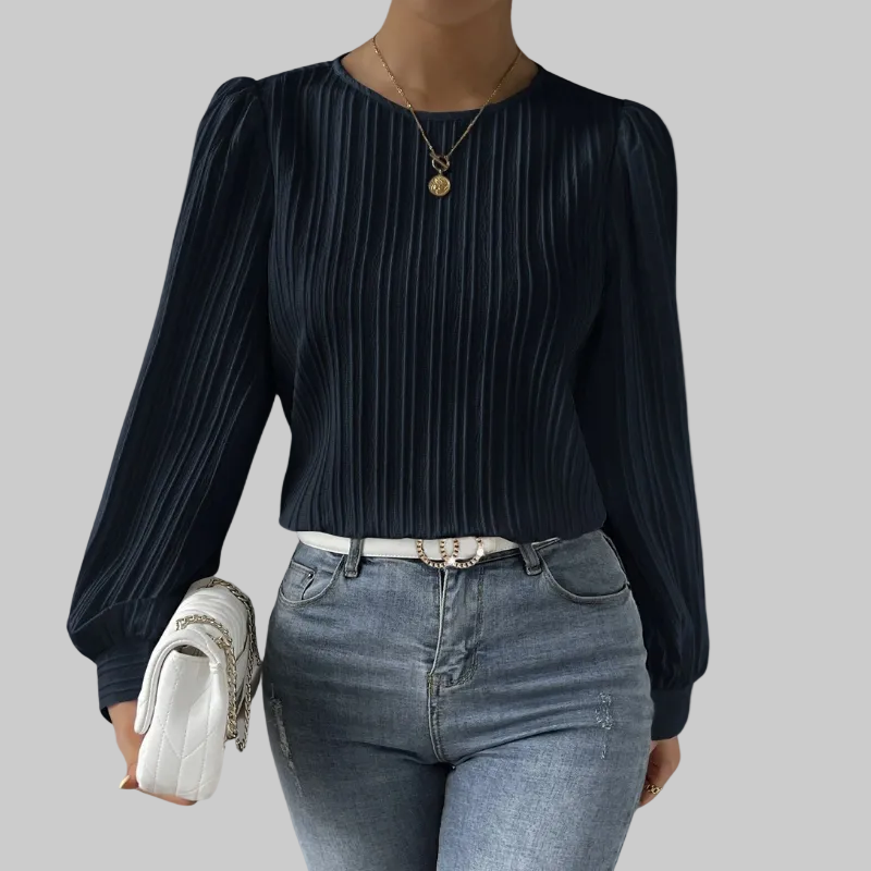 86 - Plisirana bluza s elegantnim rukavima