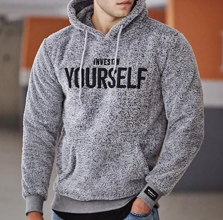 Mate – Sherpa hoodie s motivacijskim printom