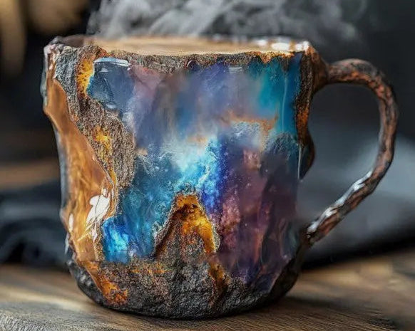 Šalice s mineralnim kristalima