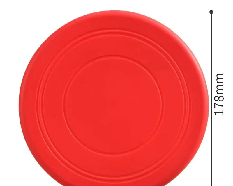 Igračka za pse i mačke u obliku letećeg tanjura od silikona u 7 boja, otporna na žvakanje, interaktivna igračka za obuku štenaca