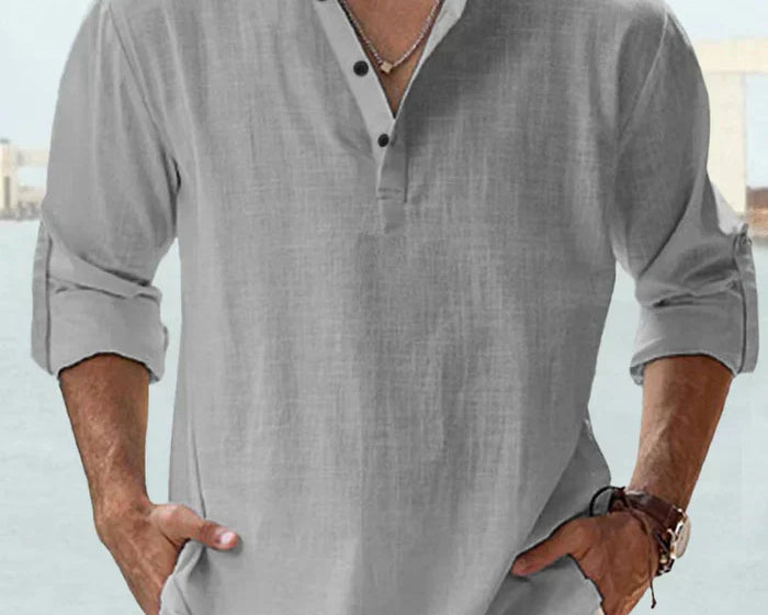 Blaž – Osvježite svoj ormar s lanenom košuljom – elegantnim favoritom za sve godišnje doba!