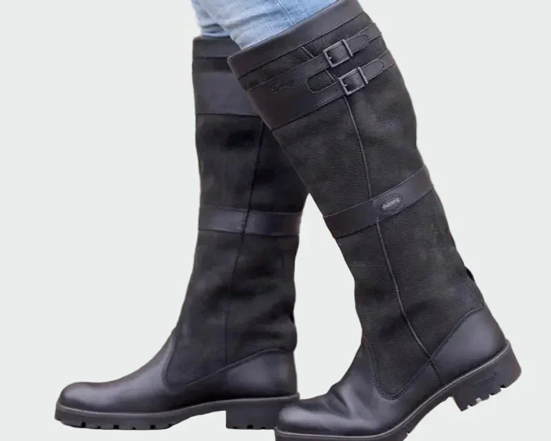 Ankica - Kožne Čizme s Kopčama