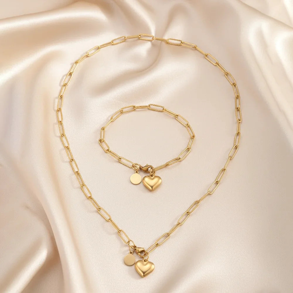 Danijela - Minimalistički Set Nakita od Nehrđajućeg Čelika