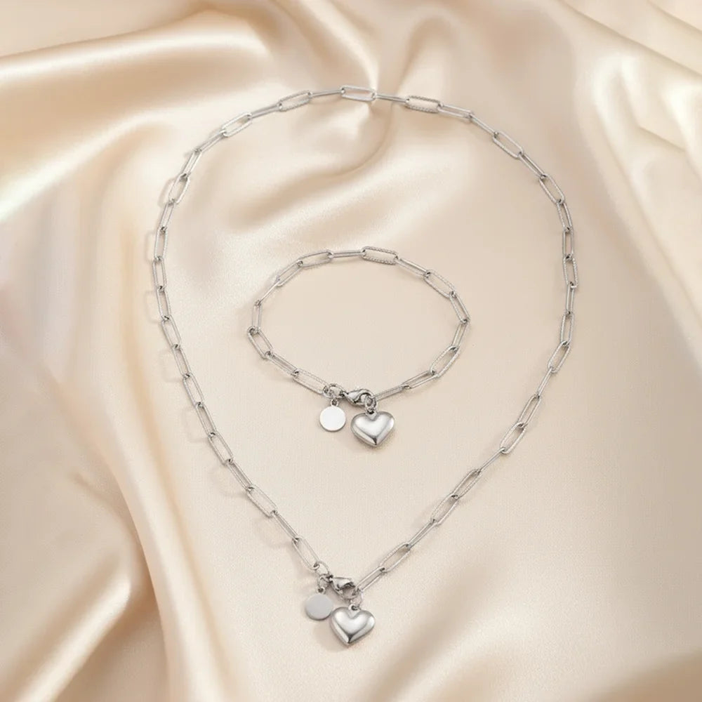 Danijela - Minimalistički Set Nakita od Nehrđajućeg Čelika