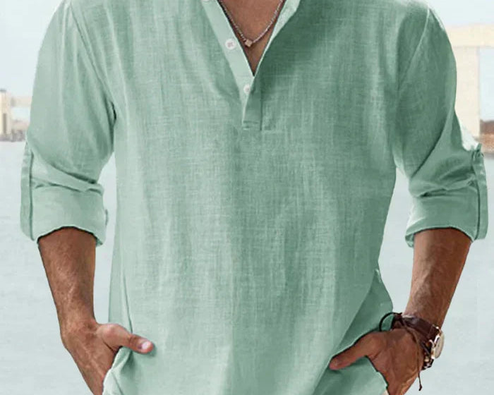 Blaž – Osvježite svoj ormar s lanenom košuljom – elegantnim favoritom za sve godišnje doba!