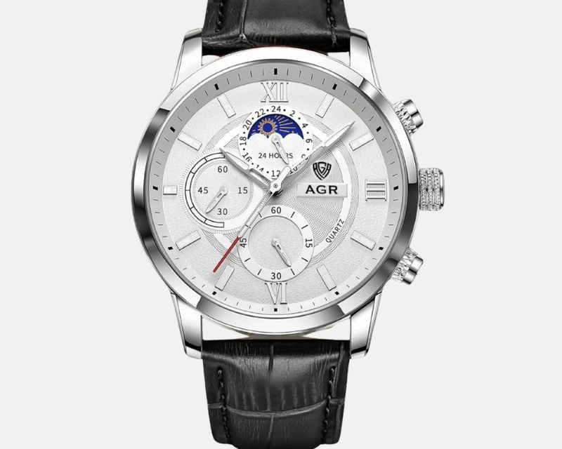 Dragutin - Luksuzni Kvarcni Sat s Kožnim Remenom