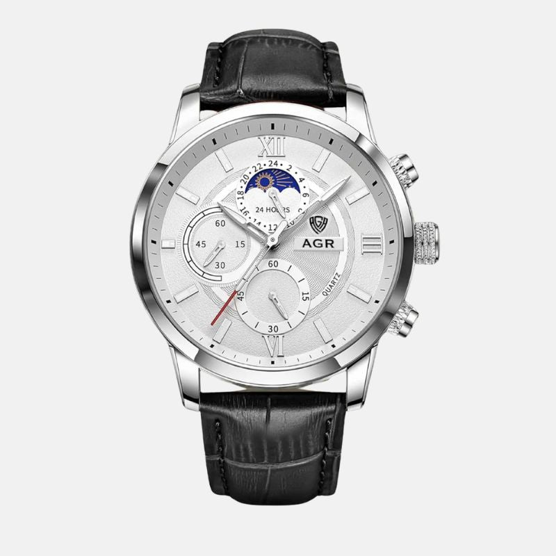 Dragutin - Luksuzni Kvarcni Sat s Kožnim Remenom