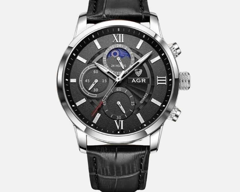 Dragutin - Luksuzni Kvarcni Sat s Kožnim Remenom