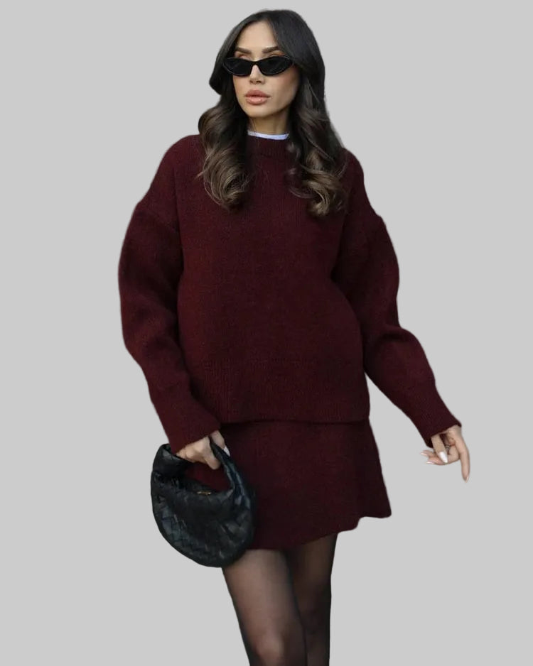 34 – Elegantni pleteni set za stylish udobnost u hladnim danima