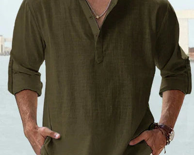 Blaž – Osvježite svoj ormar s lanenom košuljom – elegantnim favoritom za sve godišnje doba!