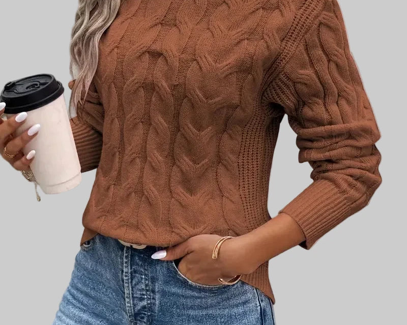 Arijana – Pletena polo majica za elegantnu toplinu