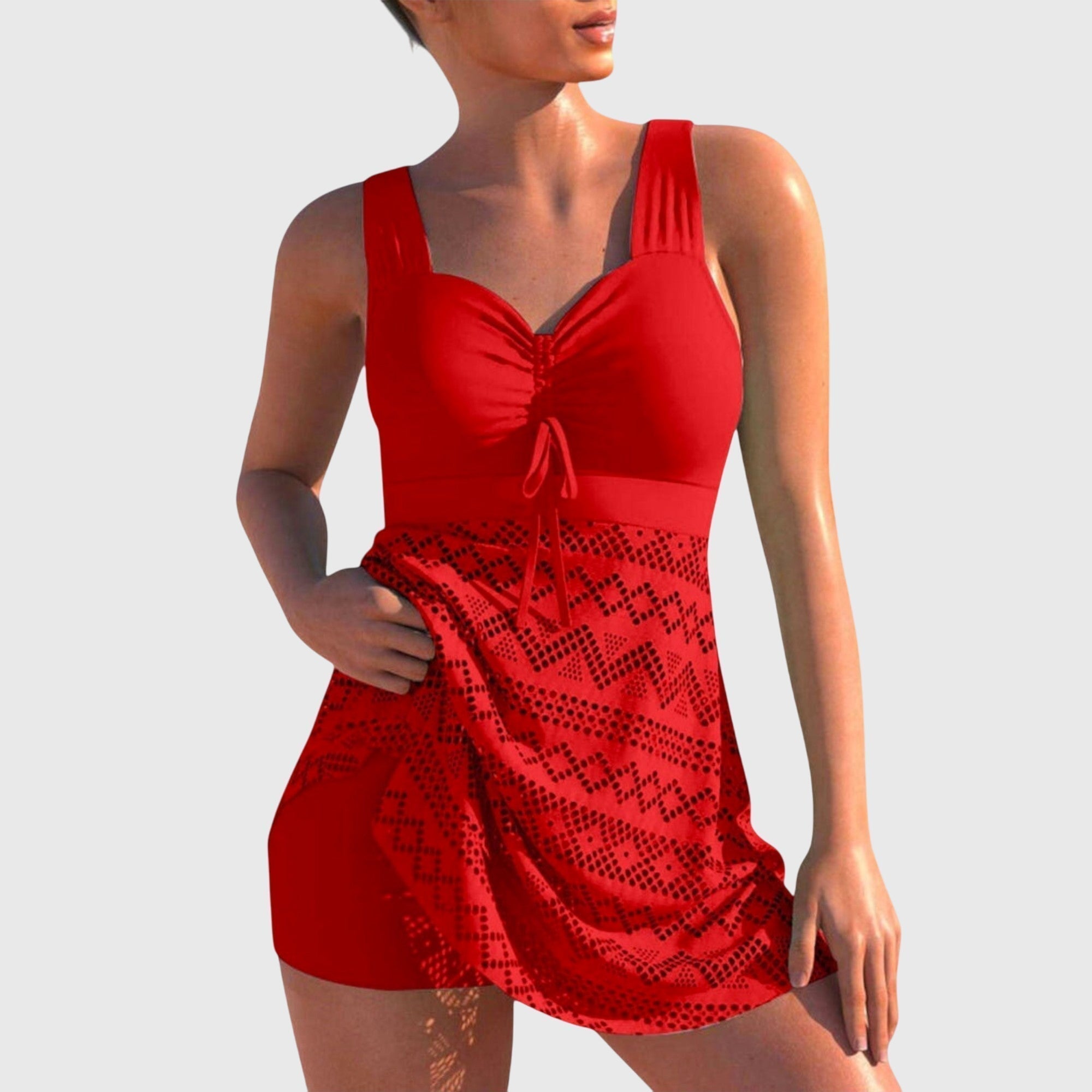 20 – Tankini s čipkastim detaljem