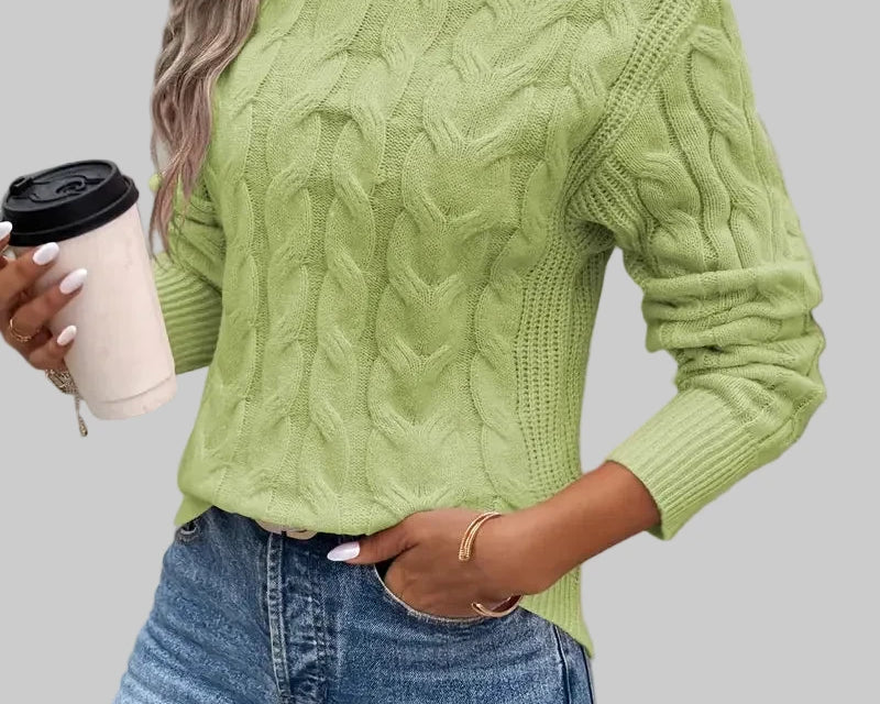 Arijana – Pletena polo majica za elegantnu toplinu