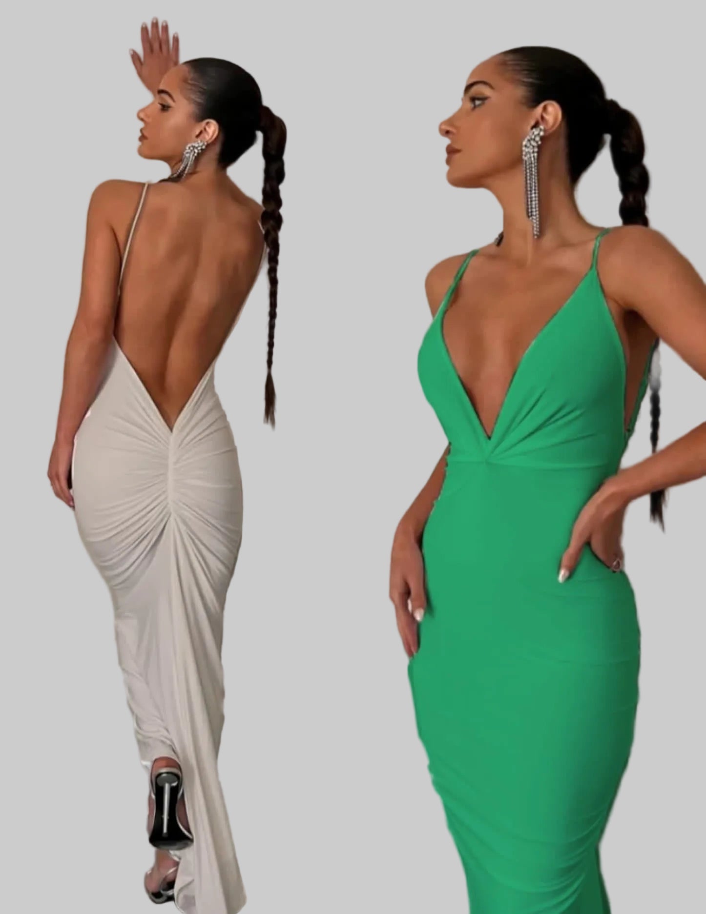 Anđelka - Elegantna haljina s otvorenim leđima