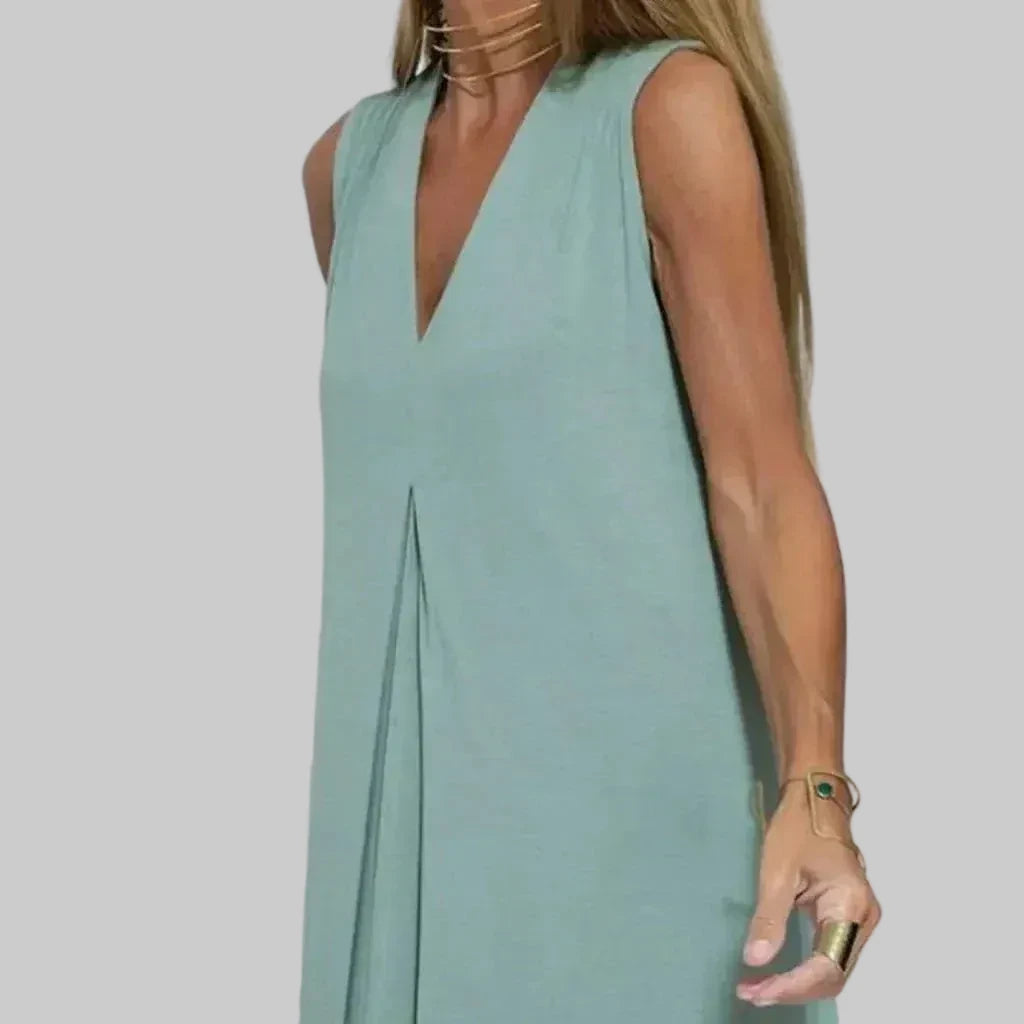 Amalia - Lagana maxi haljina s V-izrezom