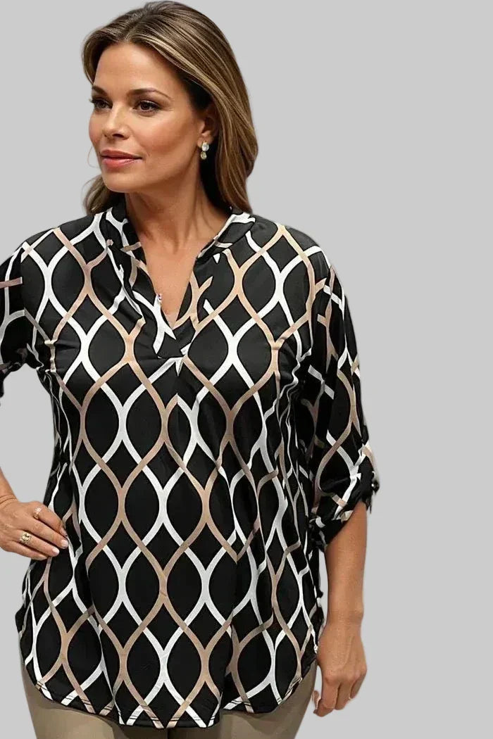 65 - Geometrijska bluza za besprijekoran izgled tijekom cijelog dana