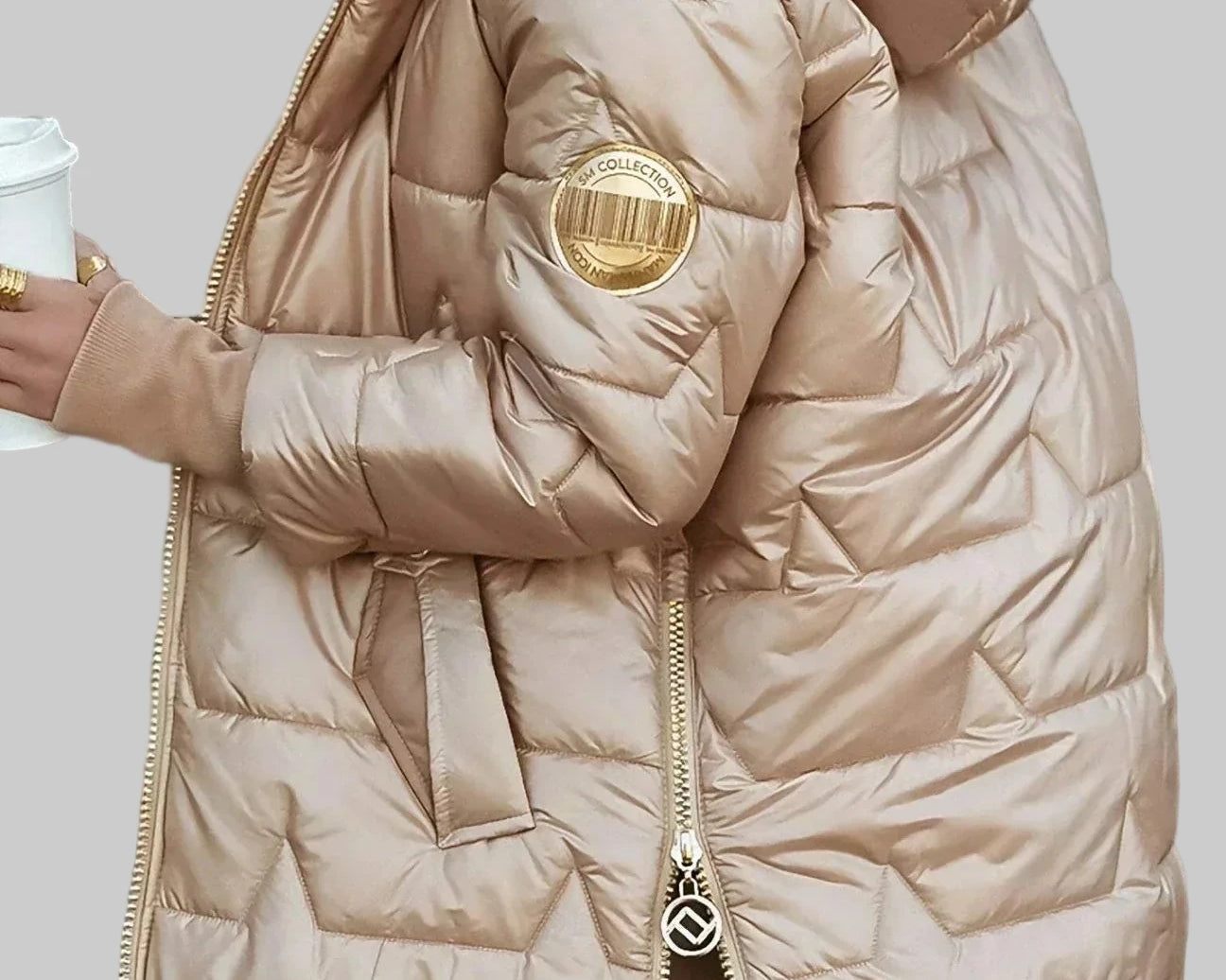 Aida – stilski zimski kaput s kapuljačom i toplim punjenjem