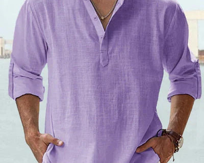 Blaž – Osvježite svoj ormar s lanenom košuljom – elegantnim favoritom za sve godišnje doba!
